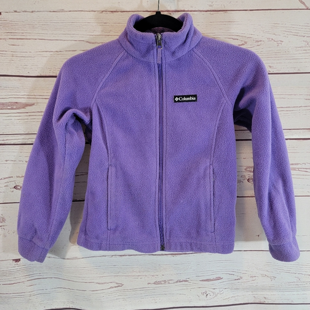 Columbia girls purple Jacket fleece S